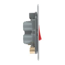 LAP  45A 1-Gang DP Cooker Switch Black Nickel with LED