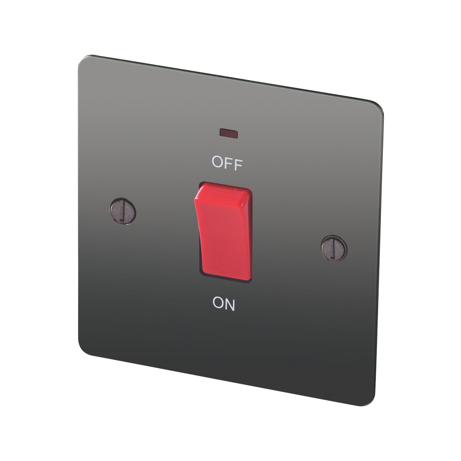 LAP 45A 1-Gang DP Cooker Switch Black Nickel with LED (5367P)
