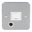 13A Unswitched Metal Clad Fused Spur & Flex Outlet   with White Inserts