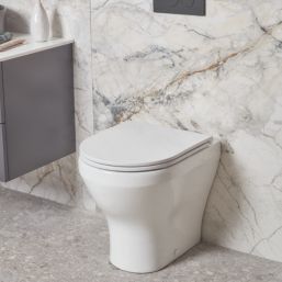 Brixton Soft-Close Standard Back-to-Wall Pan with Quick-Release Seat