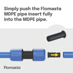Flomasta MDPE Pipe Inserts 20mm 10 Pack
