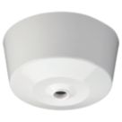 Knightsbridge  3-Pin Ceiling Rose Light Fitting White 3.38"