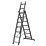 Mac Allister  3-Section 3-Way Aluminium Combination Ladder  4m