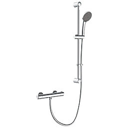Swirl Slim HP Rear-Fed Exposed Chrome Thermostatic Mixer Shower