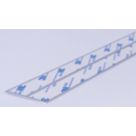 Splashwall Jointing Plate Matt Silver 750mm x 4mm