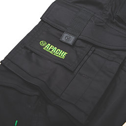 Apache Bancroft Work Trousers Black/Grey 36" W 33" L