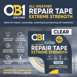 OB1  Repair Tape Extreme Strength Clear 20m x 50mm
