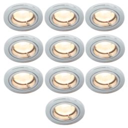 Electralite Yate Fixed  Fire Rated Downlights Chrome 10 Pack