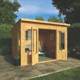 Mercia Helios  9' 6" x 7' 6" (Nominal) Pent Timber Summerhouse