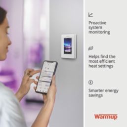 Warmup Bright Porcelain 7iE Underfloor Heating Thermostat with Smartcare