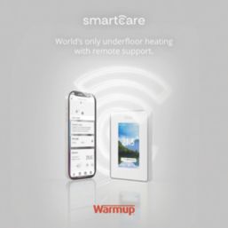 Warmup Bright Porcelain 7iE Underfloor Heating Thermostat with Smartcare