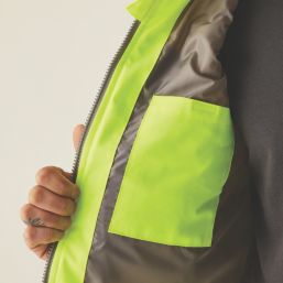 Regatta Hi-Vis Two-Tone Thermal Bodywarmer Yellow 2X Large 54.3" Chest