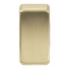 Knightsbridge Blank Switch Cover Brushed Brass