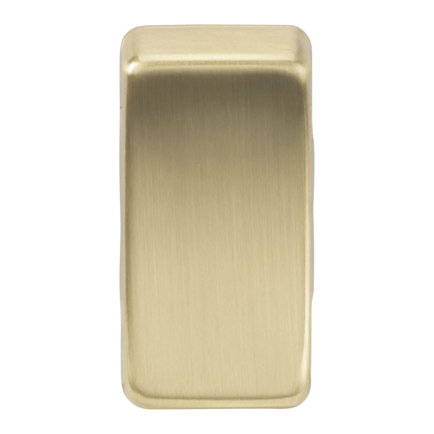 Knightsbridge Blank Switch Cover Brushed Brass (537CR)
