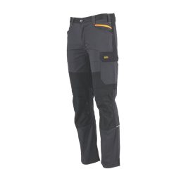 Site Allman Multi-Pocket Stretch Work Trousers Grey / Black 30" W 32" L
