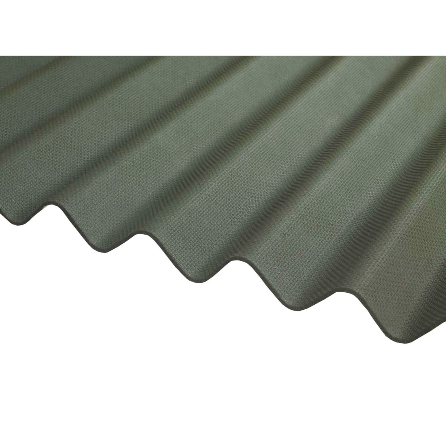 Corrugated Bitumen Roof Sheet Green 2000mm x 2.2mm x 930mm (537CY)