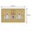 Varilight  13A 2-Gang SP Switched Socket + 3A 45W 2-Outlet Type C USB Charger Polished Brass with White Inserts