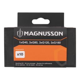 Magnusson  Sanding Block & 10 Sanding Sheets 70mm x 125mm