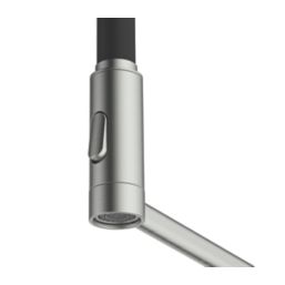 Clearwater Alasia Pull-Off Twin Spray Head Tap Brushed Nickel PVD