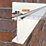 ALUKAP-SS White 0-100mm High Span Glazing Wall Bar 2400mm x 58mm