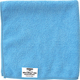Unger Microfibre Cloths Blue 400mm x 400mm 10 Pack