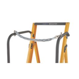 Werner Fibreglass 1.28m 2 Step Platform Step Ladder With Handrail