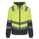 Regatta Pro Hi-Vis Hoodie Yellow/Navy X Large 49" Chest