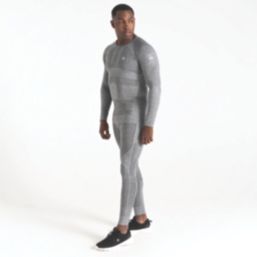 Dare 2B In The Zone II Base Layer T-Shirt & Bottoms Set Charcoal Grey Marl Large