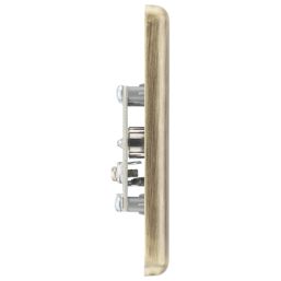 LAP  1-Gang F-Type Coaxial TV / FM Socket Antique Brass