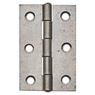 Self-Colour  Fixed Pin Butt Hinges 75mm x 49mm 2 Pack
