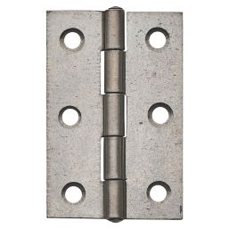 Self-Colour  Fixed Pin Butt Hinges 75mm x 49mm 2 Pack