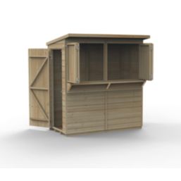 Forest  6' x 3' (Nominal) Pent Shiplap Timber Bar & Garden Store