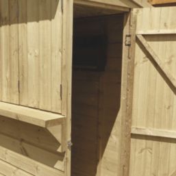 Forest  6' x 3' (Nominal) Pent Shiplap Timber Bar & Garden Store