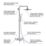 Grohe Euphoria SmartControl 260  HP Rear-Fed Exposed Chrome Thermostatic Shower System with Bath filler