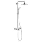 Grohe Euphoria SmartControl 260  HP Rear-Fed Exposed Chrome Thermostatic Shower System with Bath filler