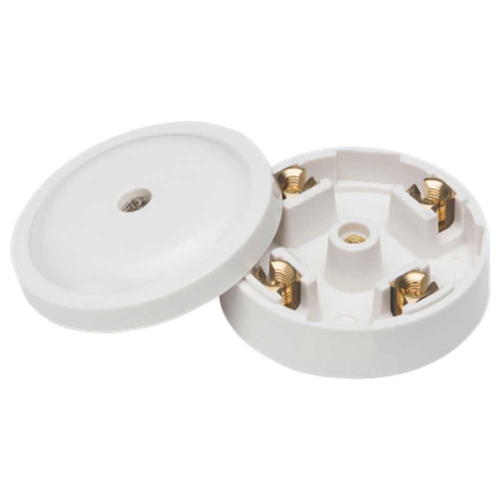 Knightsbridge 20A 4-Terminal Junction Box White - Screwfix