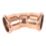 Flomasta  Copper Press-Fit Equal 45° M-Profile Elbows 28mm 2 Pack