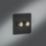 Knightsbridge SF2192MAB 2-Gang 2-Way LED Dimmer  Matt Black