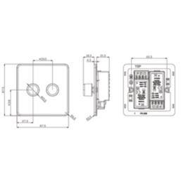 Knightsbridge SF2192MAB 2-Gang 2-Way LED Dimmer  Matt Black