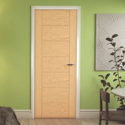 Green & Taylor  Satin Lacquered Oak Wooden Horizontal Pattern Internal Fully-Finished Door 1981mm x 686mm