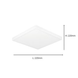 Eglo Fueva 6 LED Ceiling Light Black 13W 1700lm