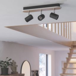 Eglo Rimbocchi LED Spotlight Black/Brown 20W 2500lm