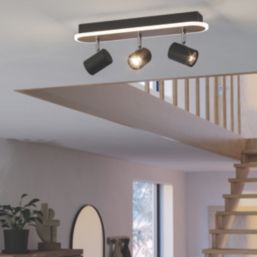 Eglo Rimbocchi LED Spotlight Black/Brown 20W 2500lm