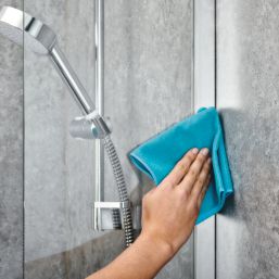 Mira Elevate Semi-Frameless Chrome Square Bathscreen  800mm x 1450mm