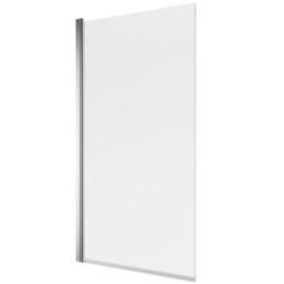 Mira Elevate Semi-Frameless Chrome Square Bathscreen  800mm x 1450mm