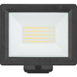 Luceco Essence Outdoor LED Floodlight with Ball Joint Black 50W 5250lm