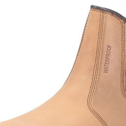 Amblers AS232 Size 12  Tan Waterproof Steel Toe Cap Safety Dealer Boots
