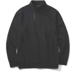 CAT Midweight Quarter Zip Sweatshirt Black Large 41-43" Chest