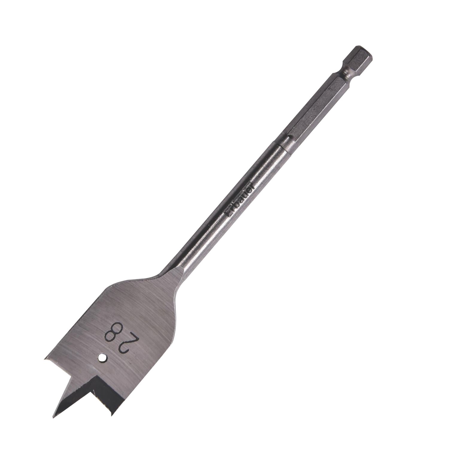 Erbauer Hex Shank Flat Wood Drill Bit 28mm x 152mm (538PH)