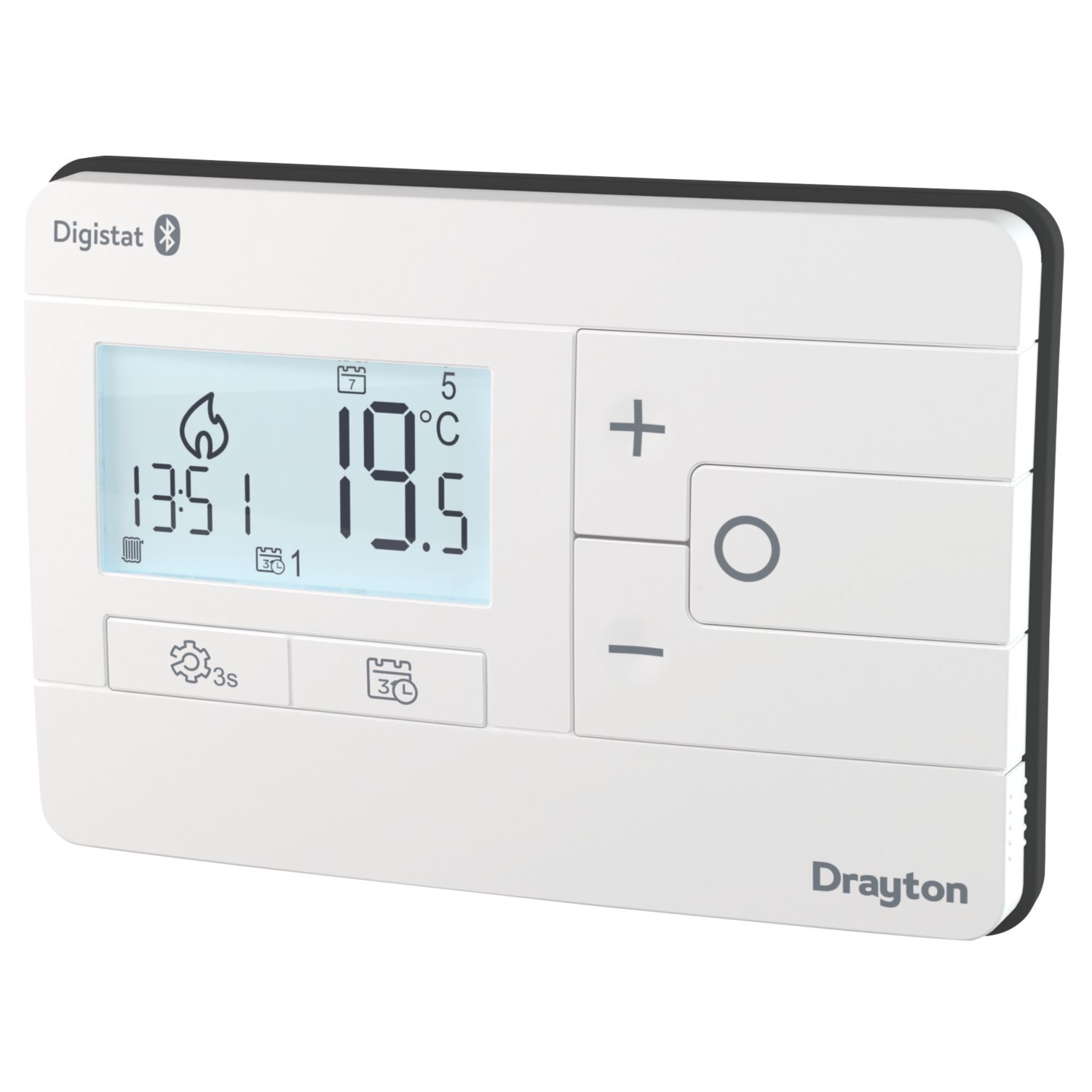Drayton Digistat 1-Channel Wired Universal Thermostat with Optional App Control (538PR)